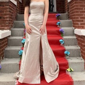 Sherri hill strapless mermaid dress prom dress